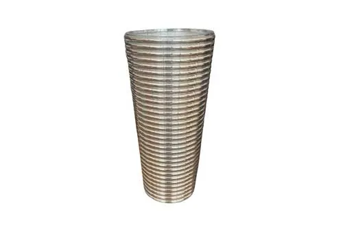 GW0591 Vase - Striped Grey
