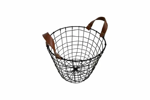 MW071 Vintage Basket - Round Black