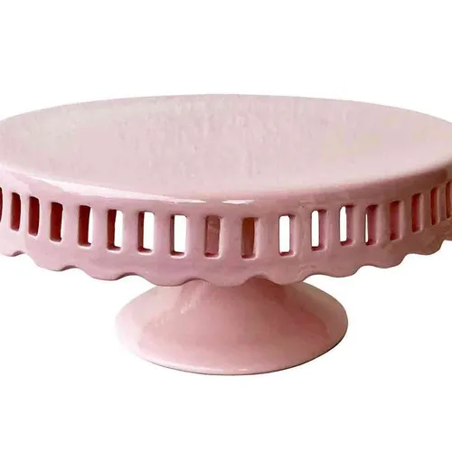 CS42 Cake Stand - Pink Ribbon