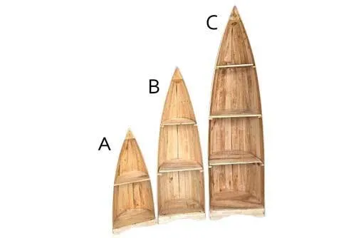 PR0732 Wooden Boat - Natural