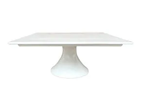 CS28 Cake Stand - Square White 28cm