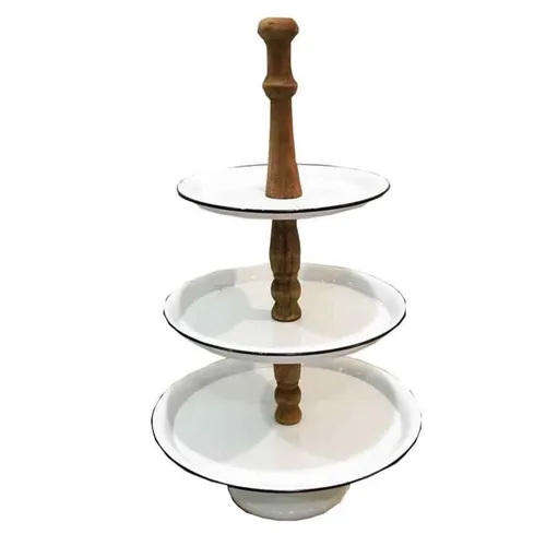 DS131 Dessert Stand - Vintage Metal 3 Tiers
