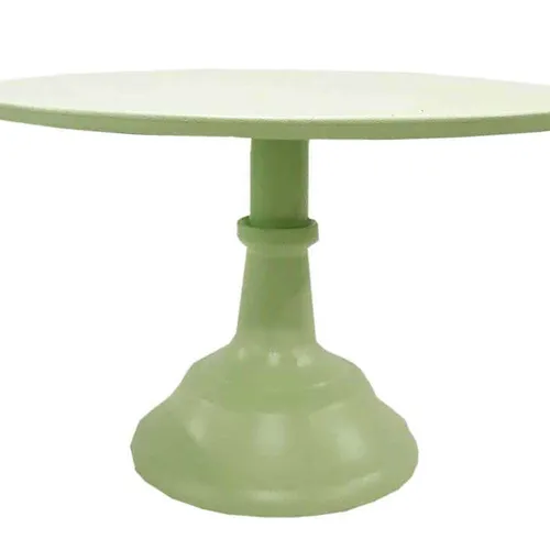 CS35 Cake Stand - Pastel Green Metal Medium