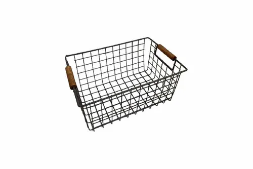 MW072 Vintage Basket - Rectangle Black