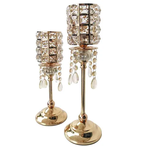 LN106 Candle Holder -Crystal Medium