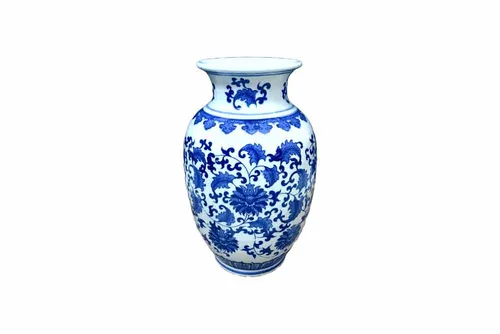 FV09 Floral Vase - Blue & White