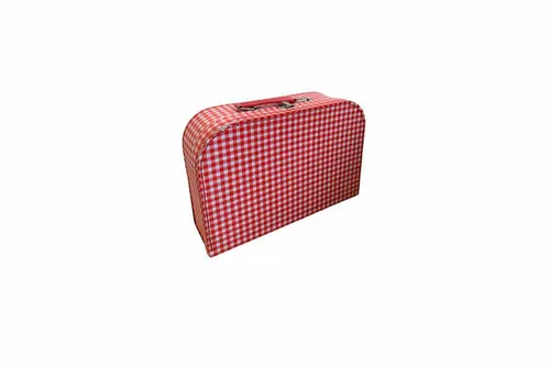 VL0762 Vintage Luggage - Red Checkered