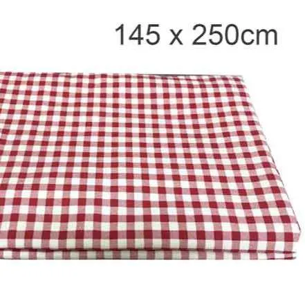 TC011 Table Cloth - Gingham Red
