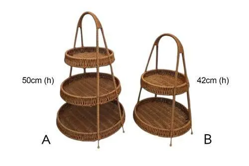 RT0156 Rattan Basket - Tiered