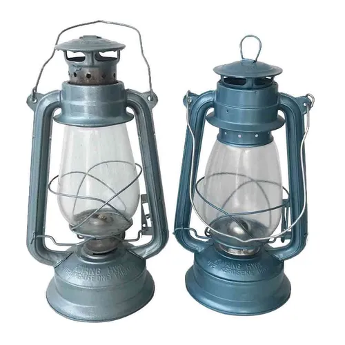 KL051 Kerosene Lamp - Metallic Blue