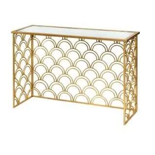 FT103 Gold Table - Mirror Top