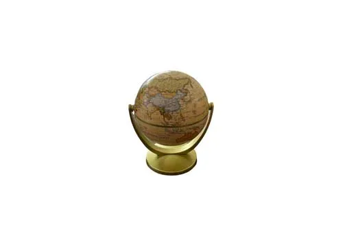 GB08 Globe - Gold Stand (Mini)