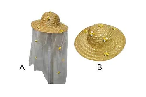 HA07 Straw Hat - Bee