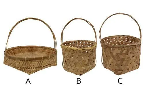BS211 Basket with Handle - Rattan