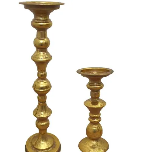 LN113 Candle Holder Set - Vintage Gold 