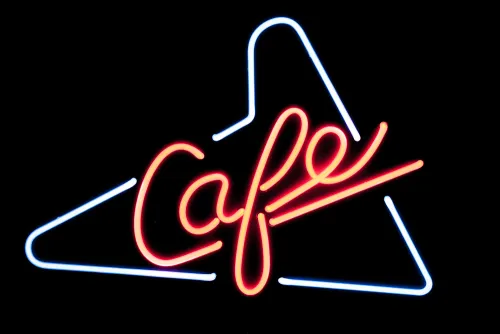 Neonleuchte Cafe