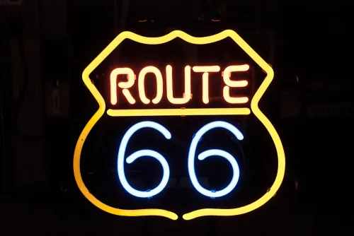 Neonleuchte, Route 66