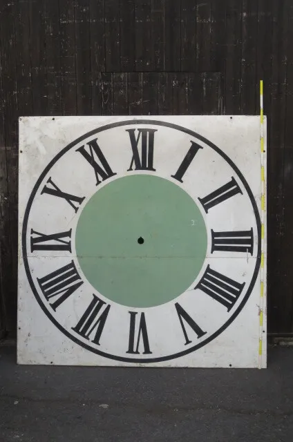 Zifferblatt großTurmuhr grün weiss
