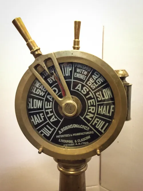 Maschinentelegraph Schiffstelegraph Messing