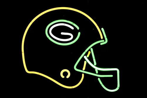 Neonleuchte Football Helm