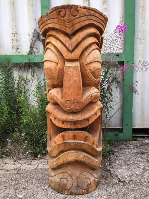 Maske Tiki, Holz, groß