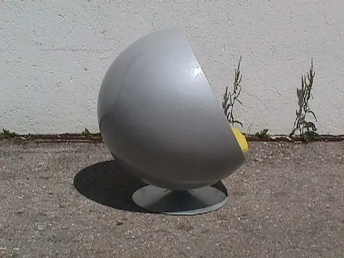 Ball Chair Eero Aarnio 70er silber gelb