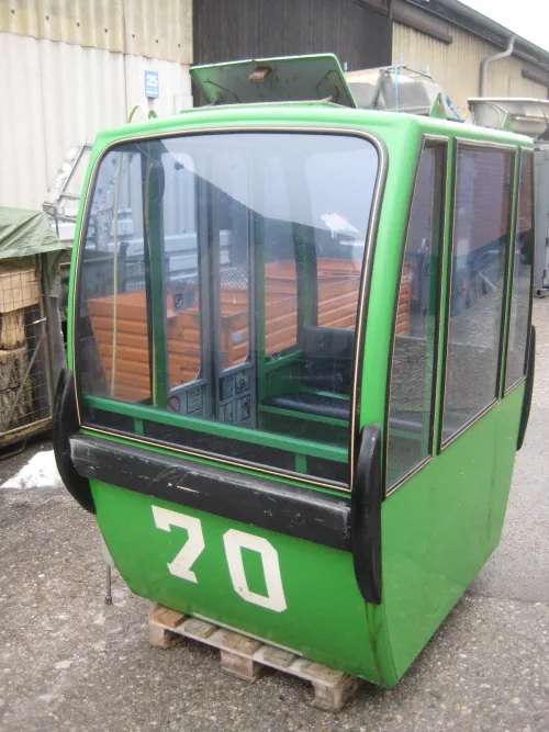 Gondel Skigondel Seilbahngondel grün