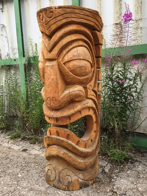 Maske Tiki, Holz, groß