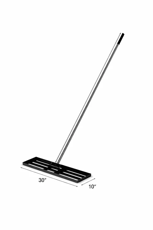 Lawn Leveling Rake 30 inch x 10 inch x 72 inch, with Adjustable Long Handle