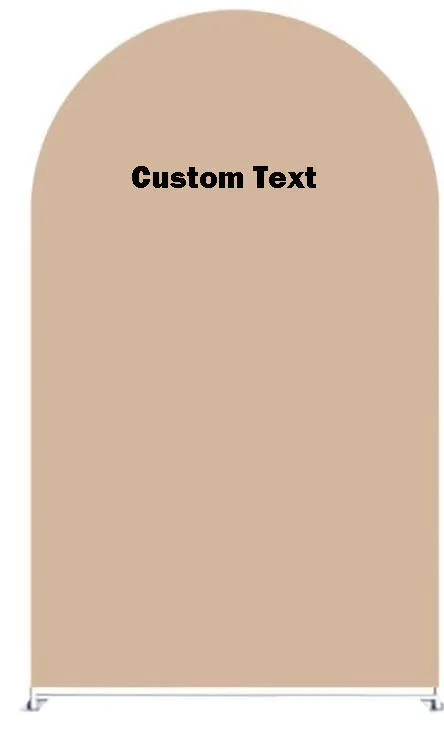 Tan Arch Backdrop Cover 