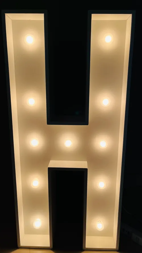 Rent Light-up Marquee Alphabet Party Decoration Letter H