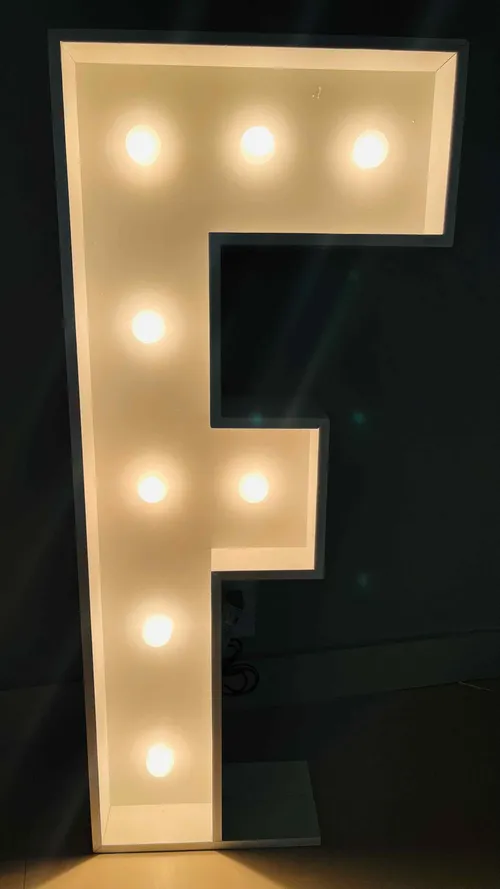 Rent Light-up Marquee Alphabet Party Decoration Letter F