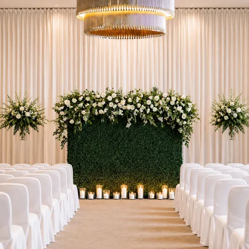 Party Rental Boxwood Greenery Flower Grass Wall Backdrop Only