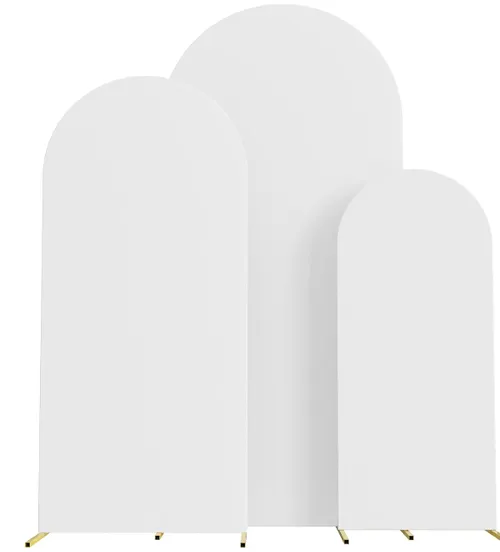 Party Rental - Set of 3 Arch With White Cover (7.2FT, 6.6FT, 6FT) 