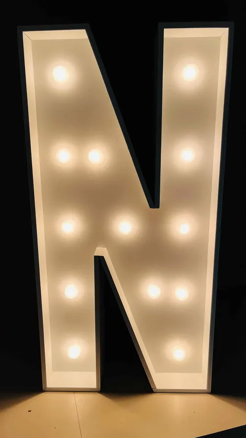 Rental Light-up Marquee Alphabet Party Decoration Letter N