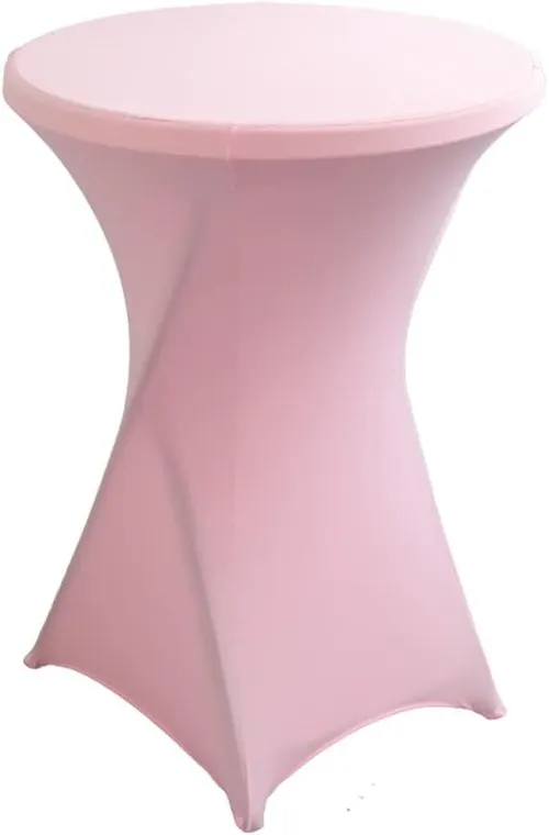 Rental - High Boy Cocktail Fitted Table Cover - Light Pink