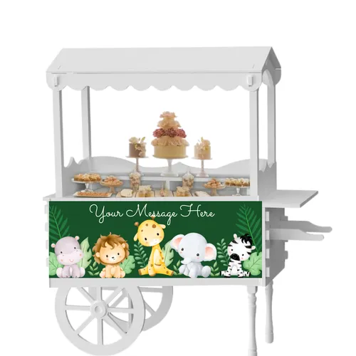 Jungle Themed Whimsical Party and Event Dessert Candy Vintage Cart Rental 
