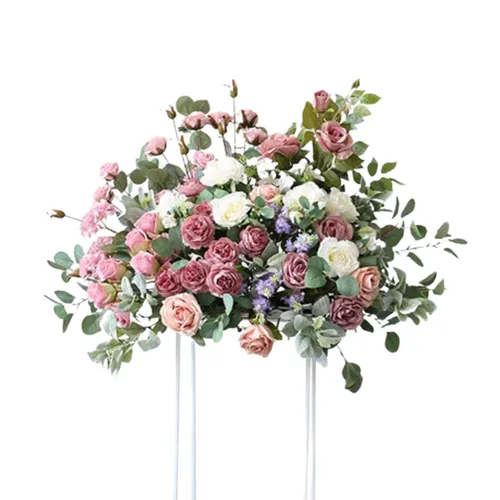 Rose Gold Pink and Purple Floral Arrangement - Tall