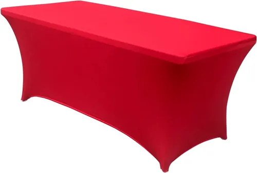 Red Fitted TableCover for 6ft Tables 