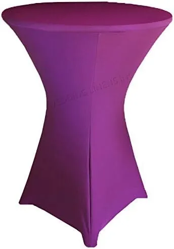 Rental - High Boy Cocktail Fitted Table Cover -Purple 