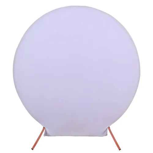 Party Rental - 7ft Round Backdrop with Lavendar Cover 