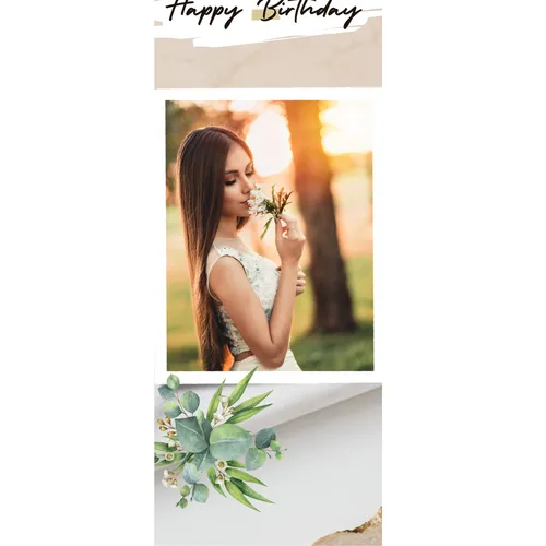 Large Custom Add Your Photo Poster 24 x 72inches Style 10035