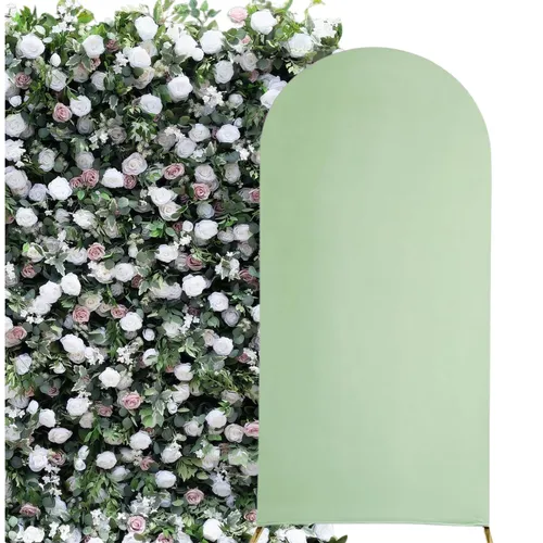 Party Rental - Flower Wall Combo with Sage Arch  