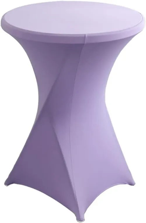 Rental - High Boy Cocktail Fitted Table Cover - Lavender 