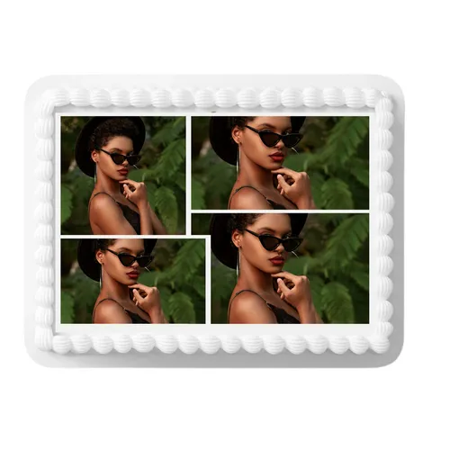 Personalized Classic Edible Image Frosting Sheet Image Cake Decoration Topper 