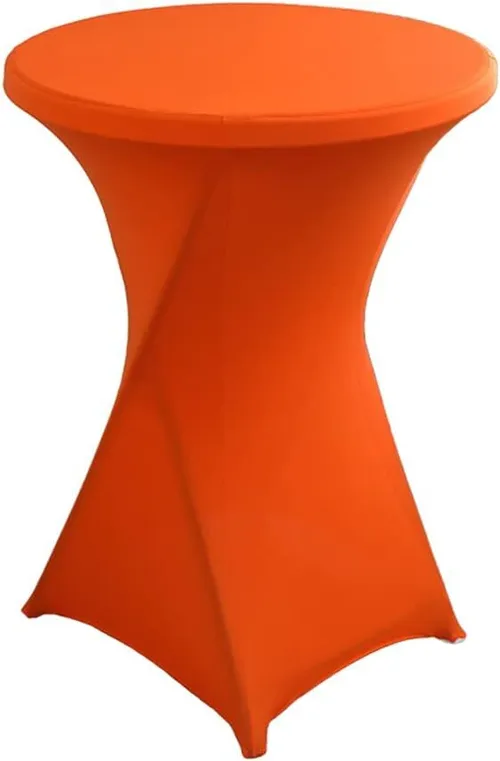 Rental - High Boy Cocktail Fitted Table Cover - Orange
