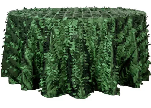 Rental Petal Round Table Cover -Green