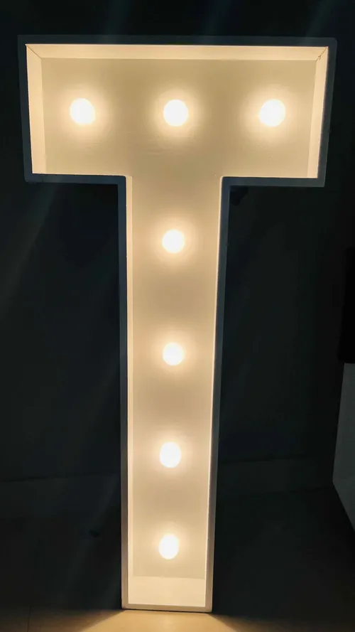 Rental Light-up Marquee Alphabet Party Decoration Letter T