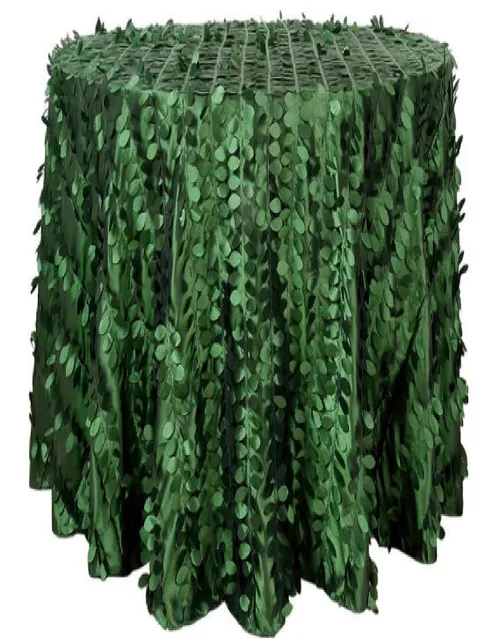 Loose Fit High Boy Cocktail Table Cover - Green Petals 