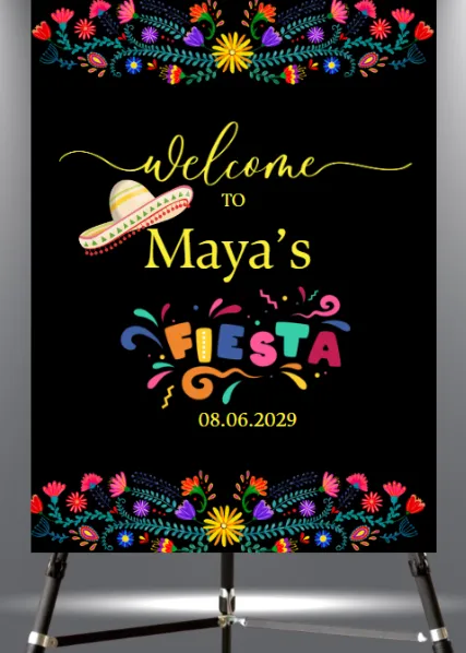 Customizable Printed Easel Foam Board - Fiesta 